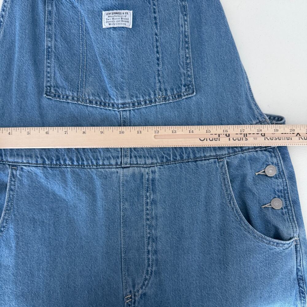 Levi's Denim Overalls Womens XL Bib Dungarees Cottage Farm Prairie Country Boho - Picture 8 of 9